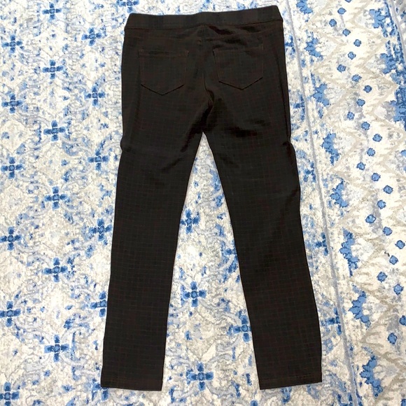 Liverpool Jeans Company dark brown and light brown plaid skinny pants.  Size 8 - Picture 4 of 7